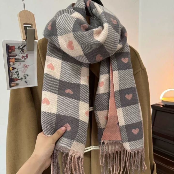 ZOLANI™ | Comfy Warm Plaid Double Side Tassel Scarf
