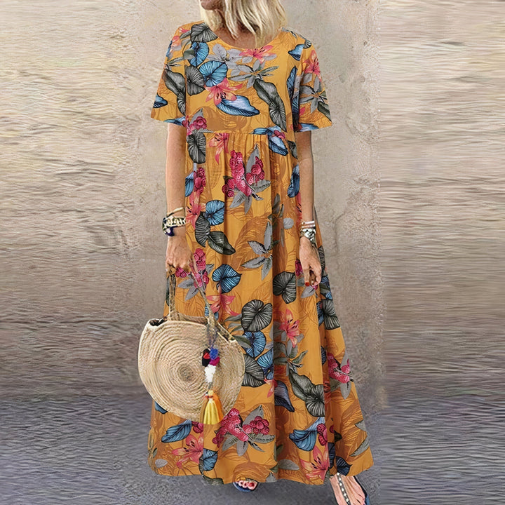 Juniper | Women's Floral Lace Flowy Draped Maxi Dress