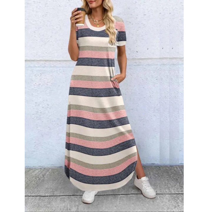 Dora™ | Casual Summer Round Neck Maxi Dress