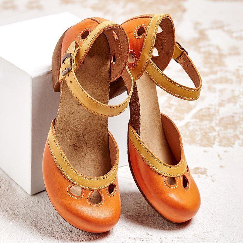 Charlotte | Women's Orthopedic Low Heel Flat Sandals