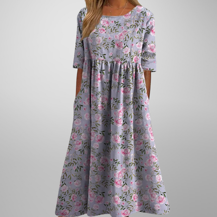 Gail™ | Relaxed Floral Midi Dress