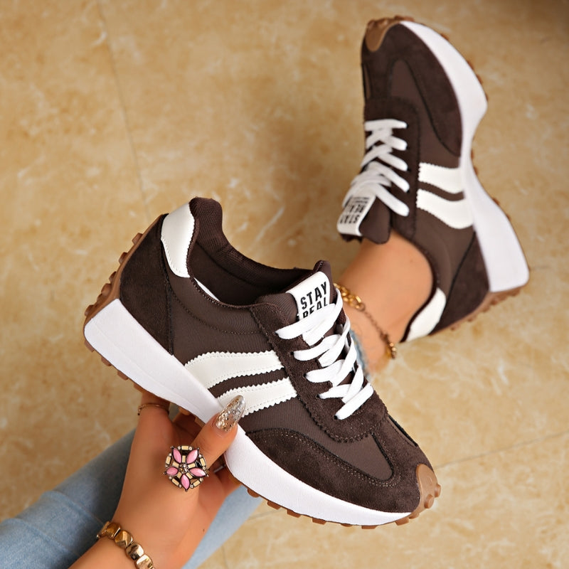 Reeve | Women's Retro Platform Sneakers Lace Up Chunky Sole