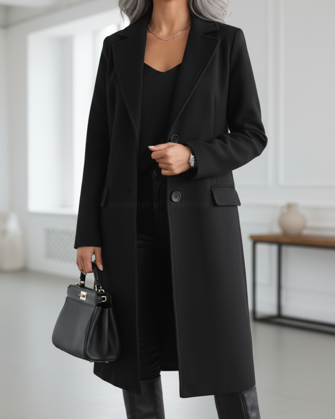 Judith™ | Elegant Long Wool Coat