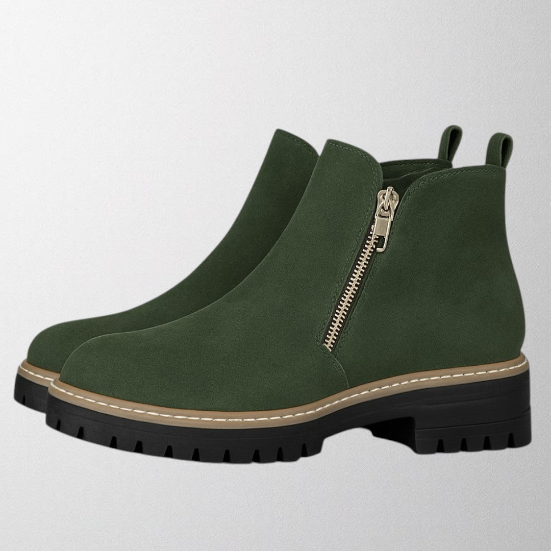 Elma™ | Women's shoe with round toe and side zip fastening