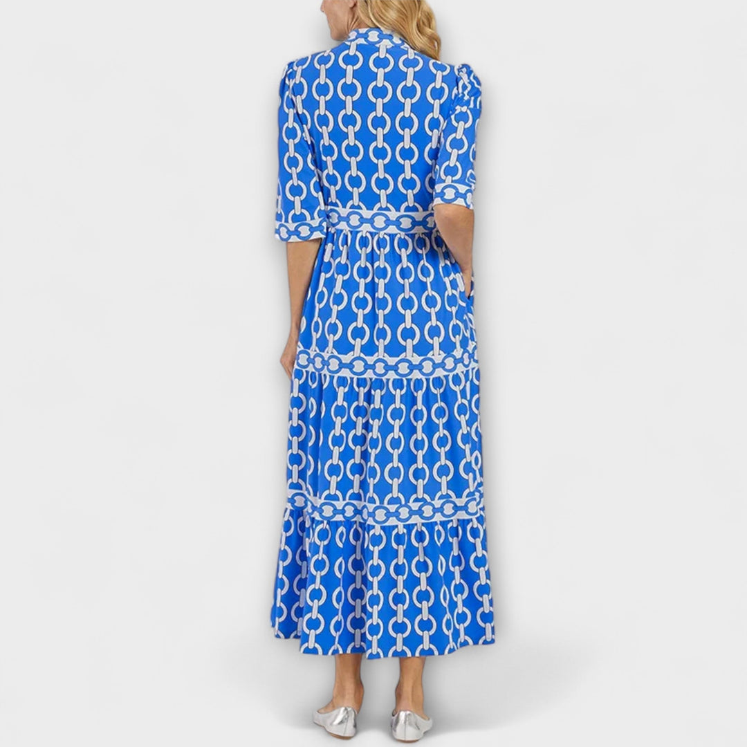 Wendy™ | Midi Dress with Chain Pattern