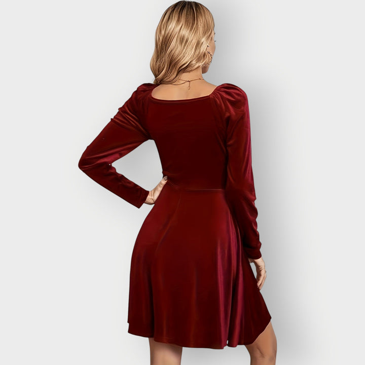 Carol™ | Velvet Skater Dress