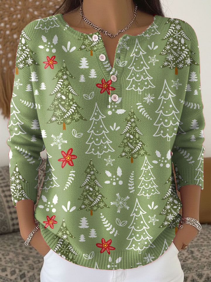 Raegan™ | Christmas Sweater with Buttons