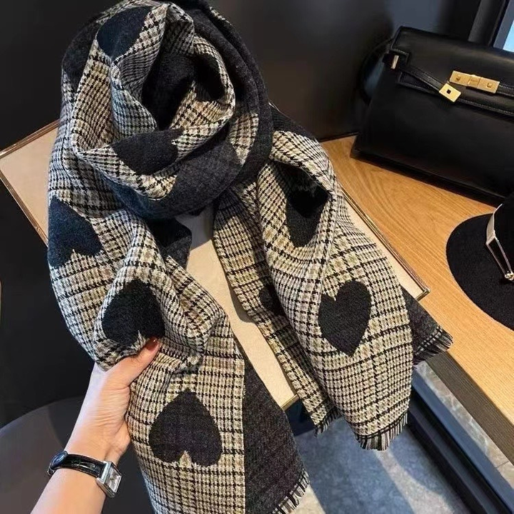 ZOLANI™ | Comfy Warm Plaid Double Side Tassel Scarf