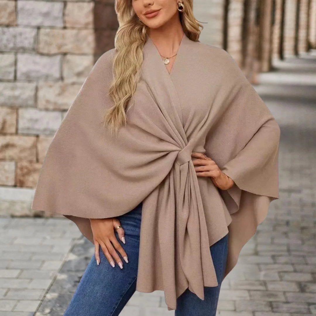 Briana™ | Elegant Draped Poncho