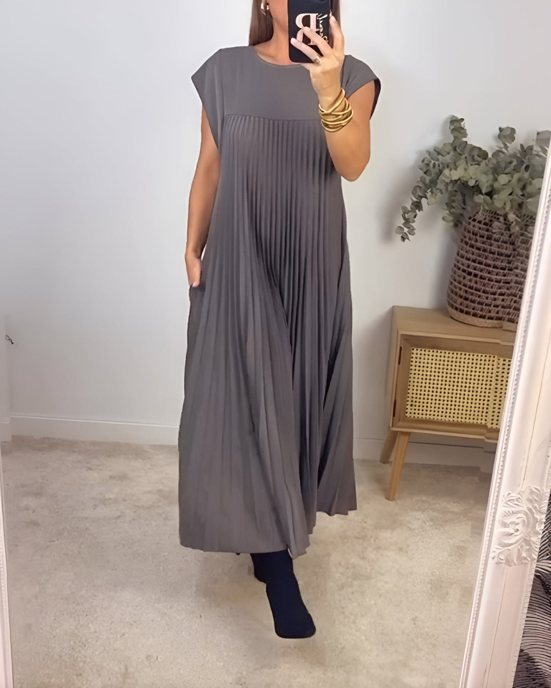Valentina | Women's Pleated Elegant Dress Evening