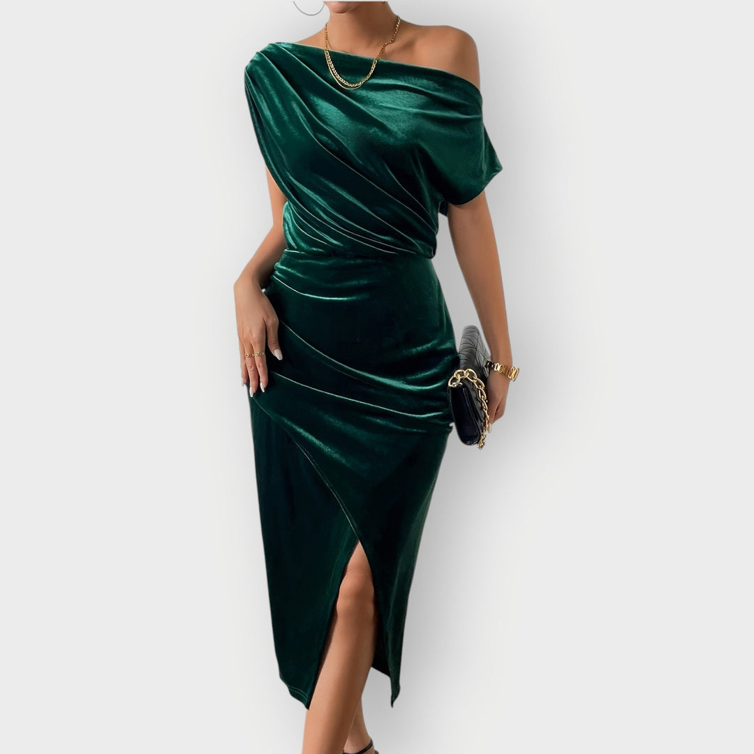 Carrie™ | Off-Shoulder Midi Dress