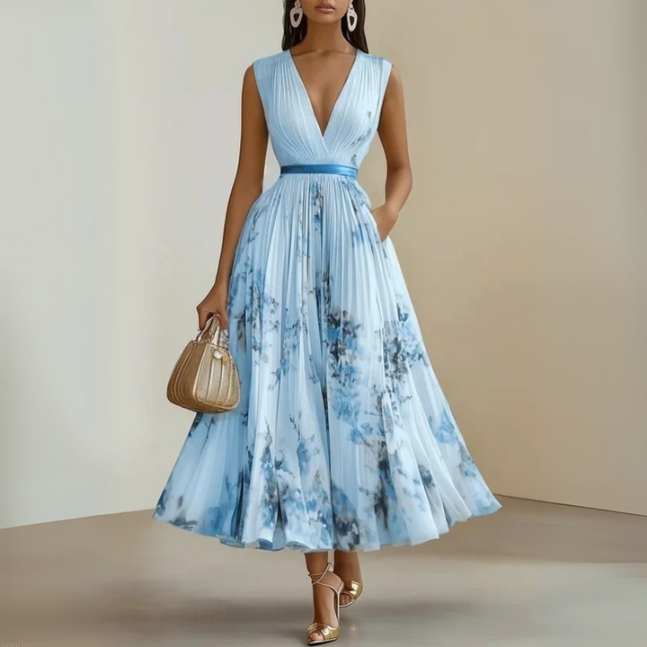 Maureen™ | Flowy Sleeveless Summer Maxi Dress