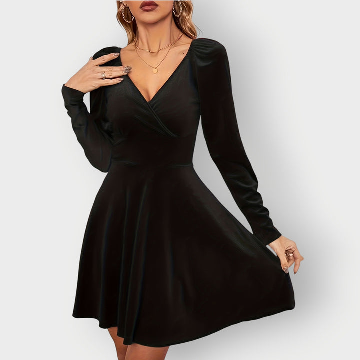 Carol™ | Velvet Skater Dress