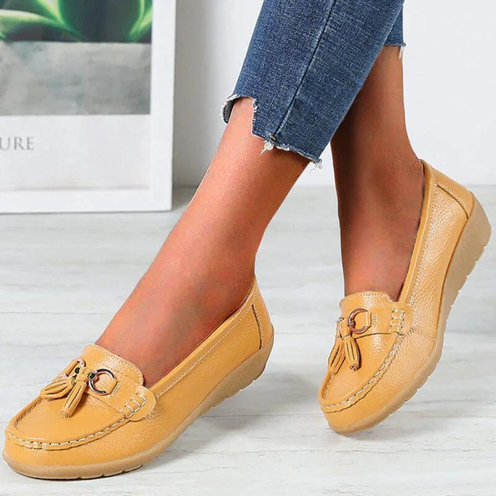 Talia | Women's Tassel Loafers Slip On Flat Casual Shoes