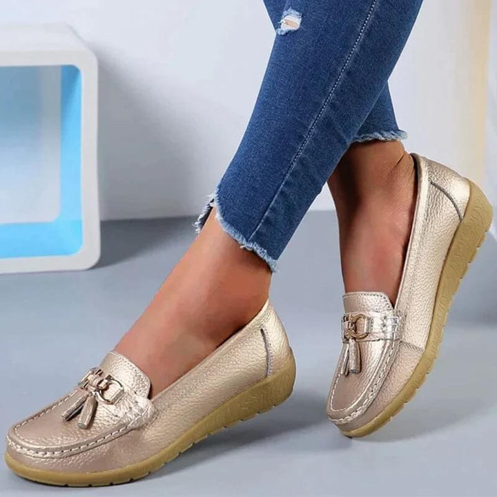 Talia | Women's Tassel Loafers Slip On Flat Casual Shoes