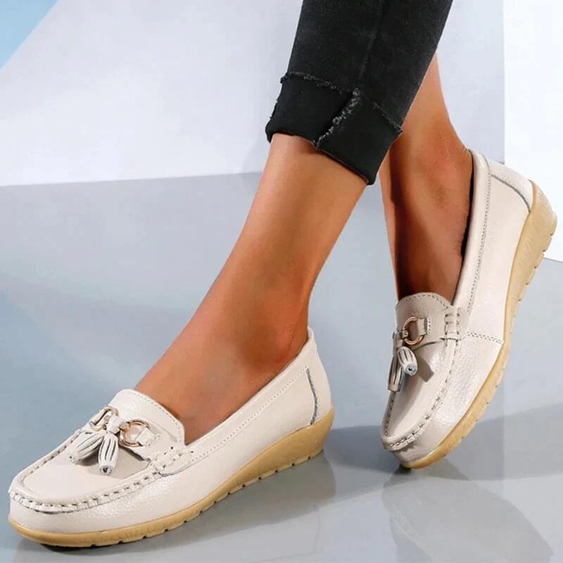 Talia | Women's Tassel Loafers Slip On Flat Casual Shoes