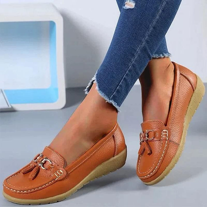 Talia | Women's Tassel Loafers Slip On Flat Casual Shoes