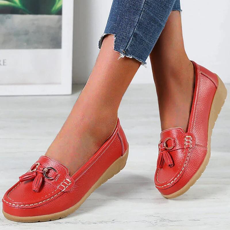 Talia | Women's Tassel Loafers Slip On Flat Casual Shoes