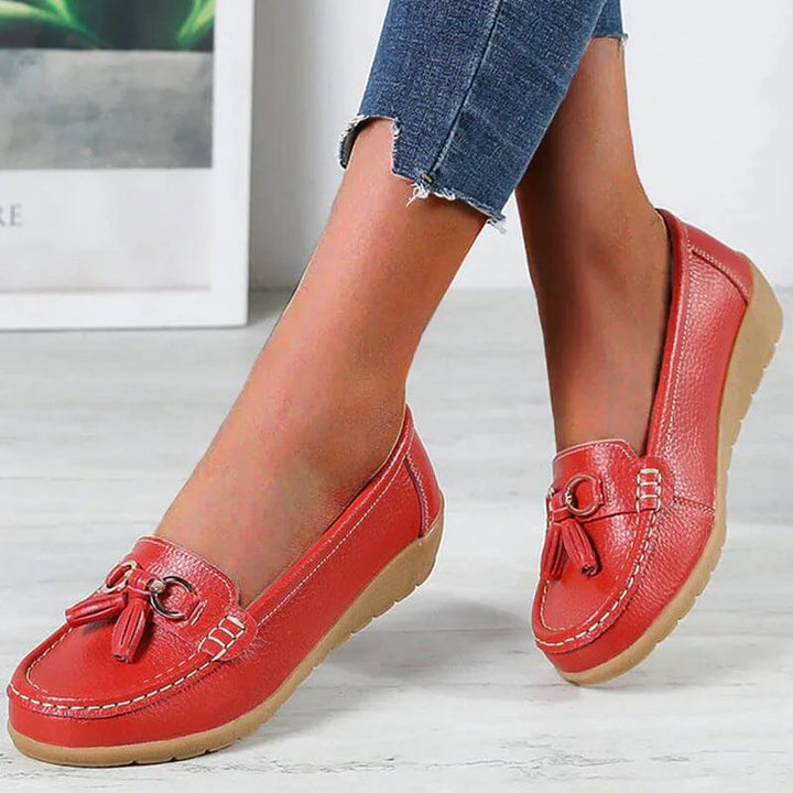 Talia | Women's Tassel Loafers Slip On Flat Casual Shoes