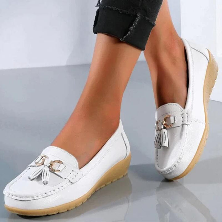 Talia | Women's Tassel Loafers Slip On Flat Casual Shoes