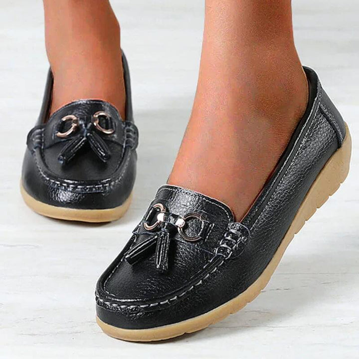 Talia | Women's Tassel Loafers Slip On Flat Casual Shoes