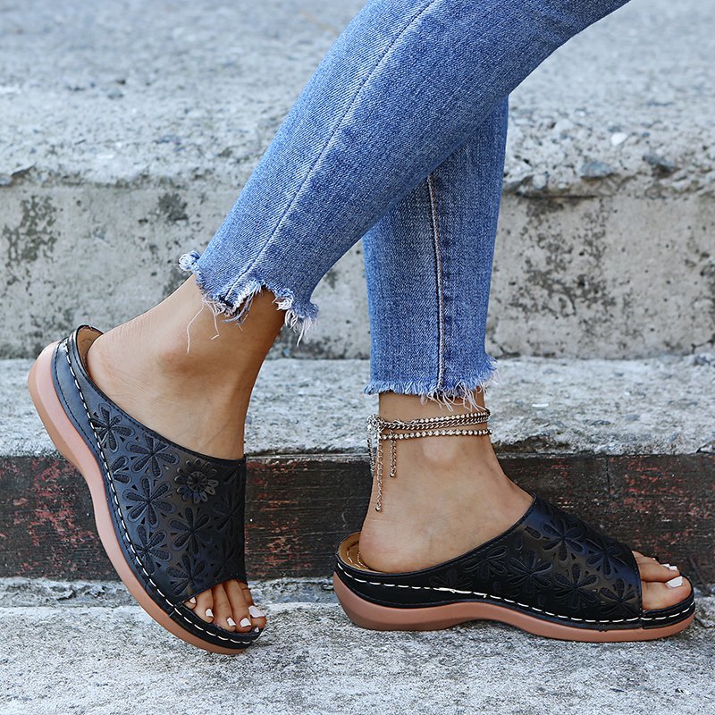 Vanilla | Women's Orthopedic Flat Cushioned Sandals for Walking