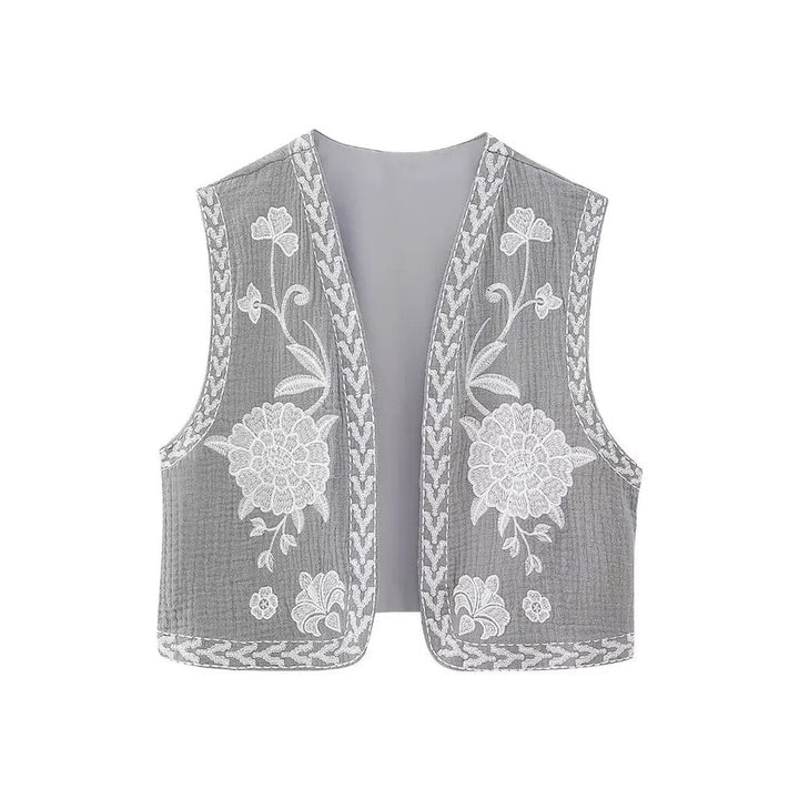 Vivienne™ | Vintage Embroidered Boho Vest
