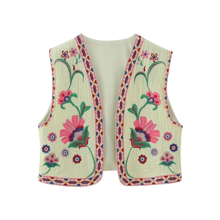 Vivienne™ | Vintage Embroidered Boho Vest