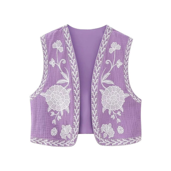 Vivienne™ | Vintage Embroidered Boho Vest