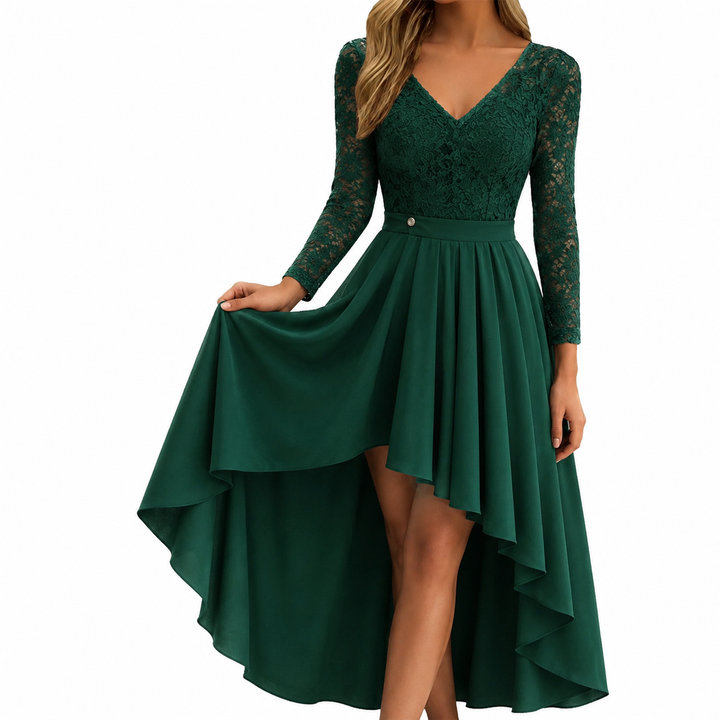 Elaine™ | Floral Lace Long Dress