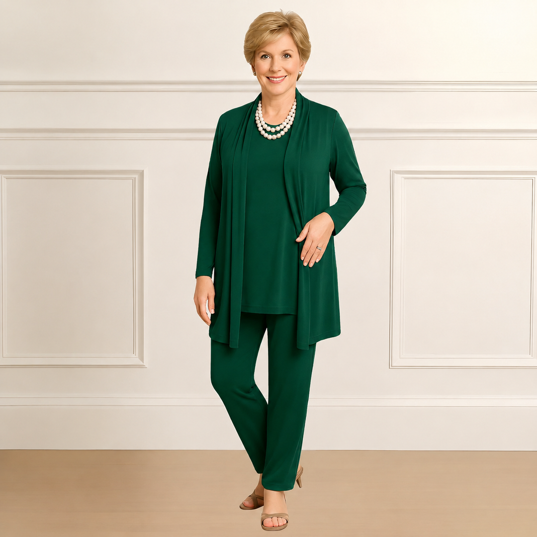 Ingrid™ | Cardigan Top & Pants Set