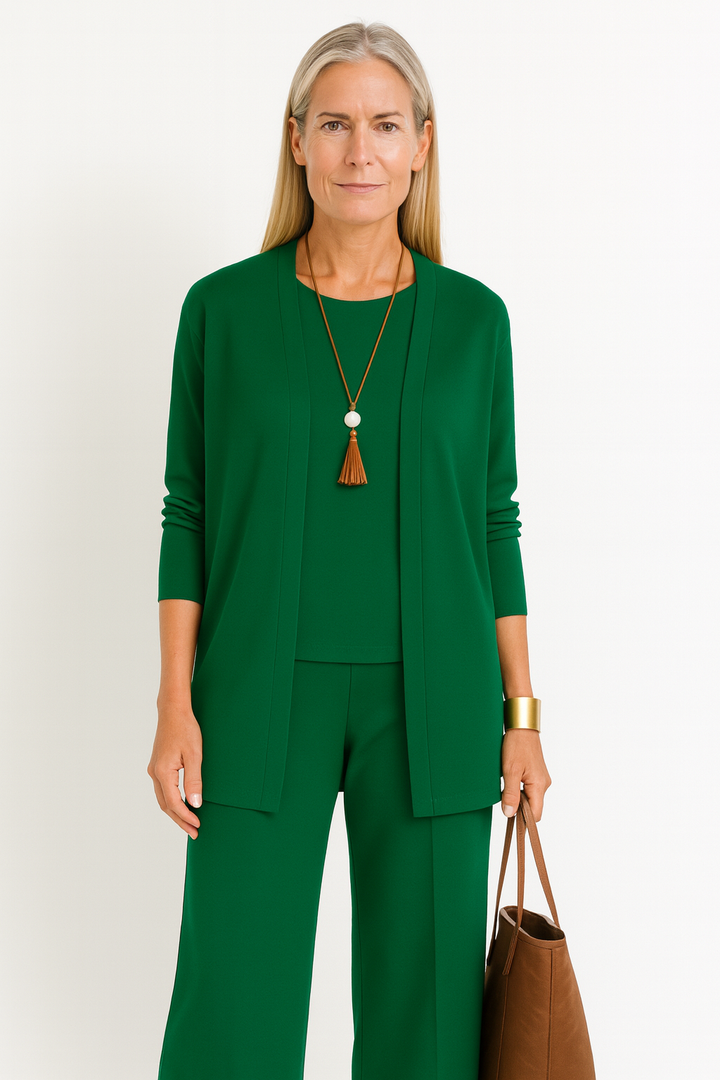 Blair | Women's 3-Piece Cardigan Tank Top & Wide Leg Pants Set