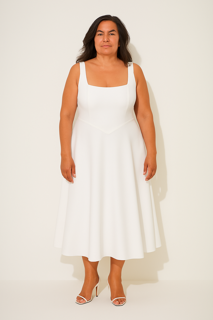 Angela™ | Timeless Flowy Midi Dress
