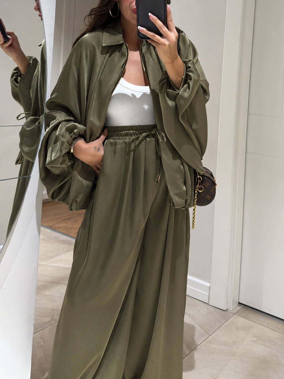 Maribel™ | Jacket + Drawstring Pants Casual Two-piece Suit