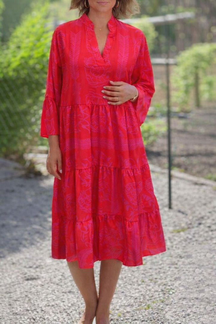 Sage | Women's Boho Flowy Loose Fit Draped Dress