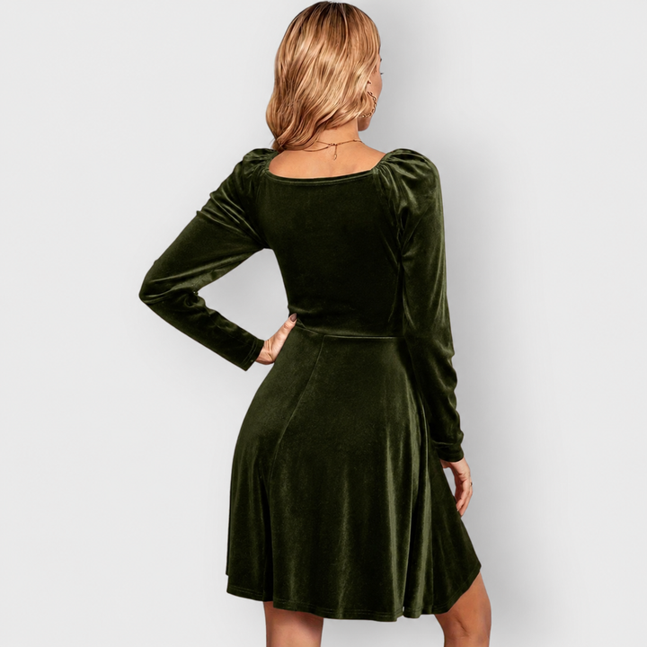 Carol™ | Velvet Skater Dress
