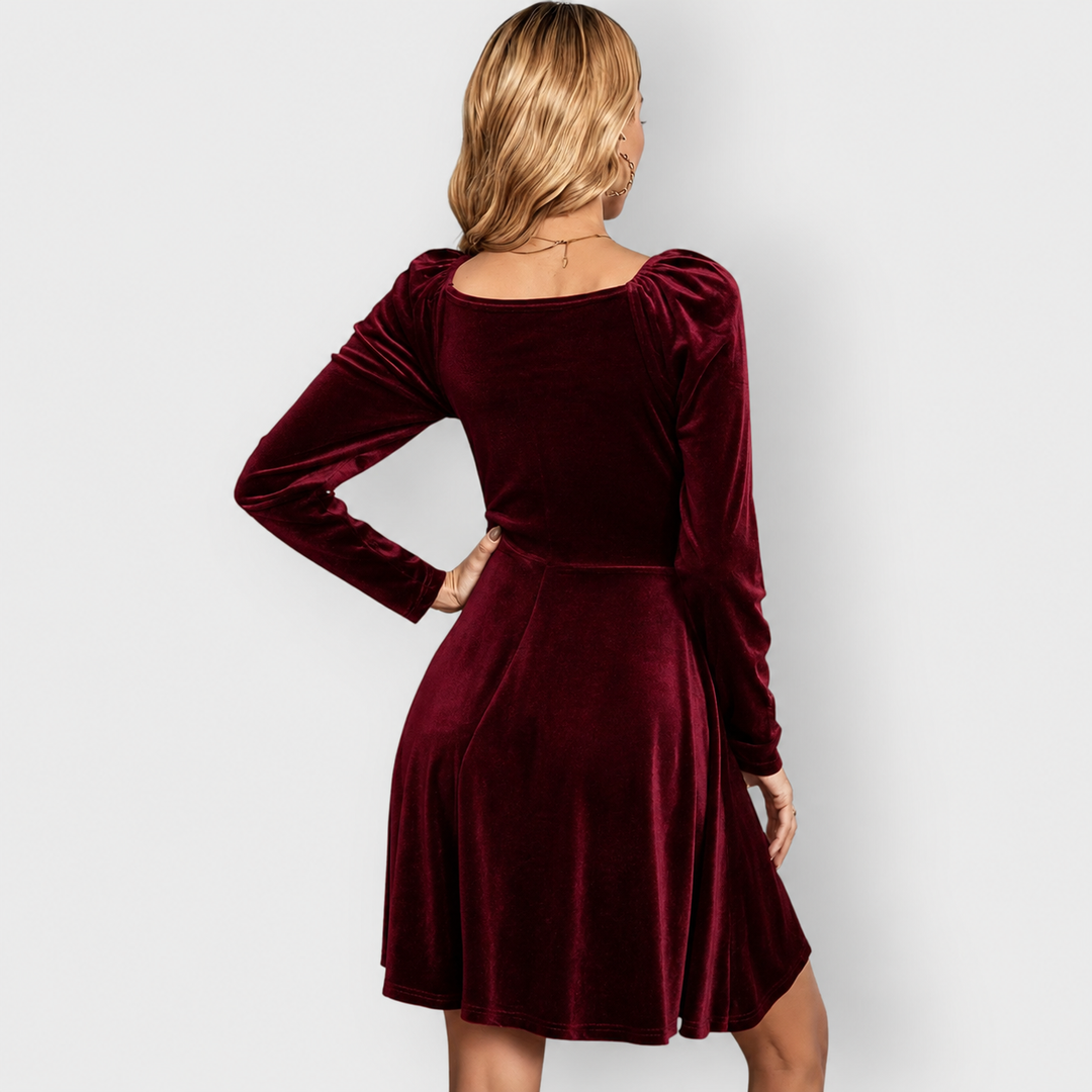 Carol™ | Velvet Skater Dress