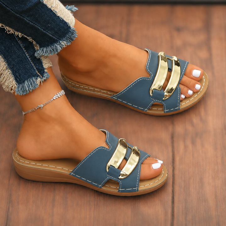Everly | Women's Cushioned Adjustable Buckle Sandals