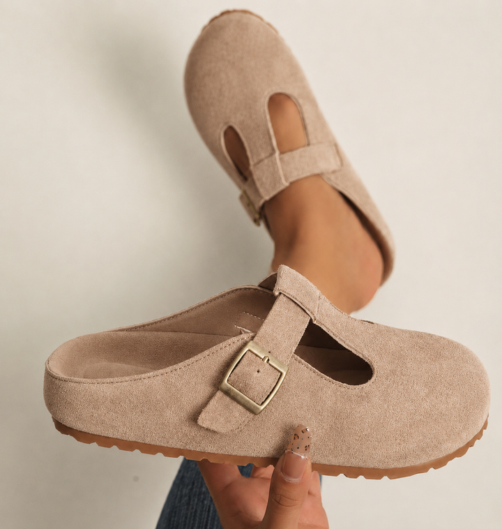 Juniper | Women's Yellow Buckle Clogs