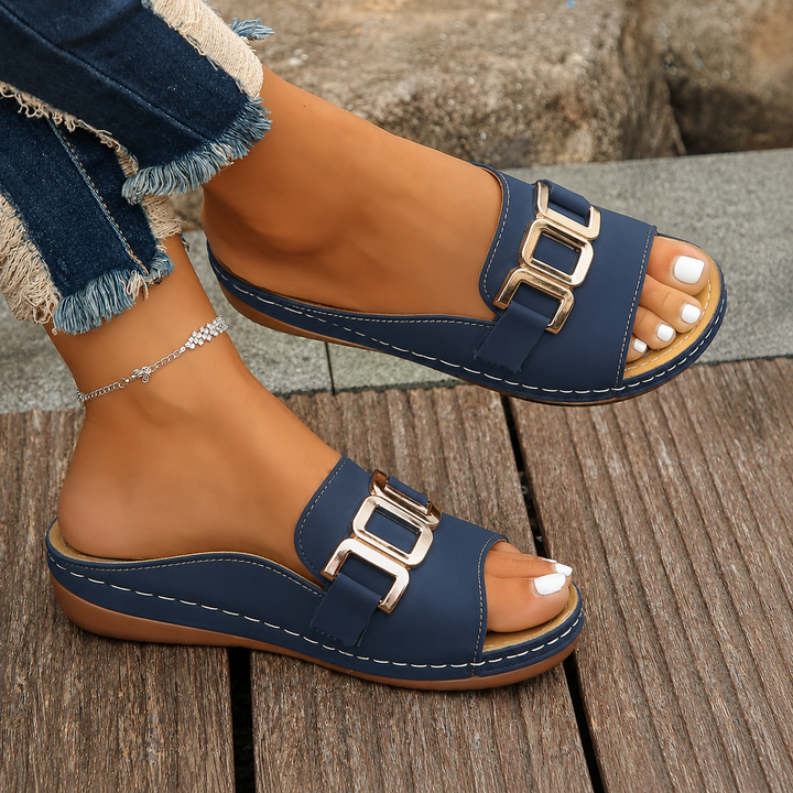 Everly | Women's Cushioned Adjustable Buckle Sandals