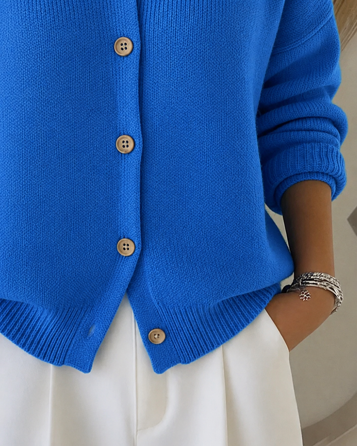 Sienna™ | Button Collar Cardigan