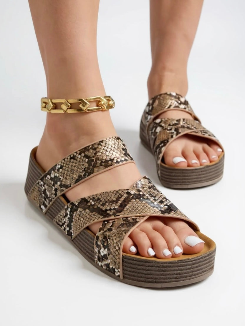 Glade | Women's Woven Platform Cushioned Sandals