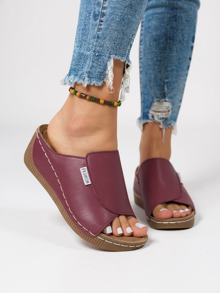 Heather | Women's Platform Cushioned Slides