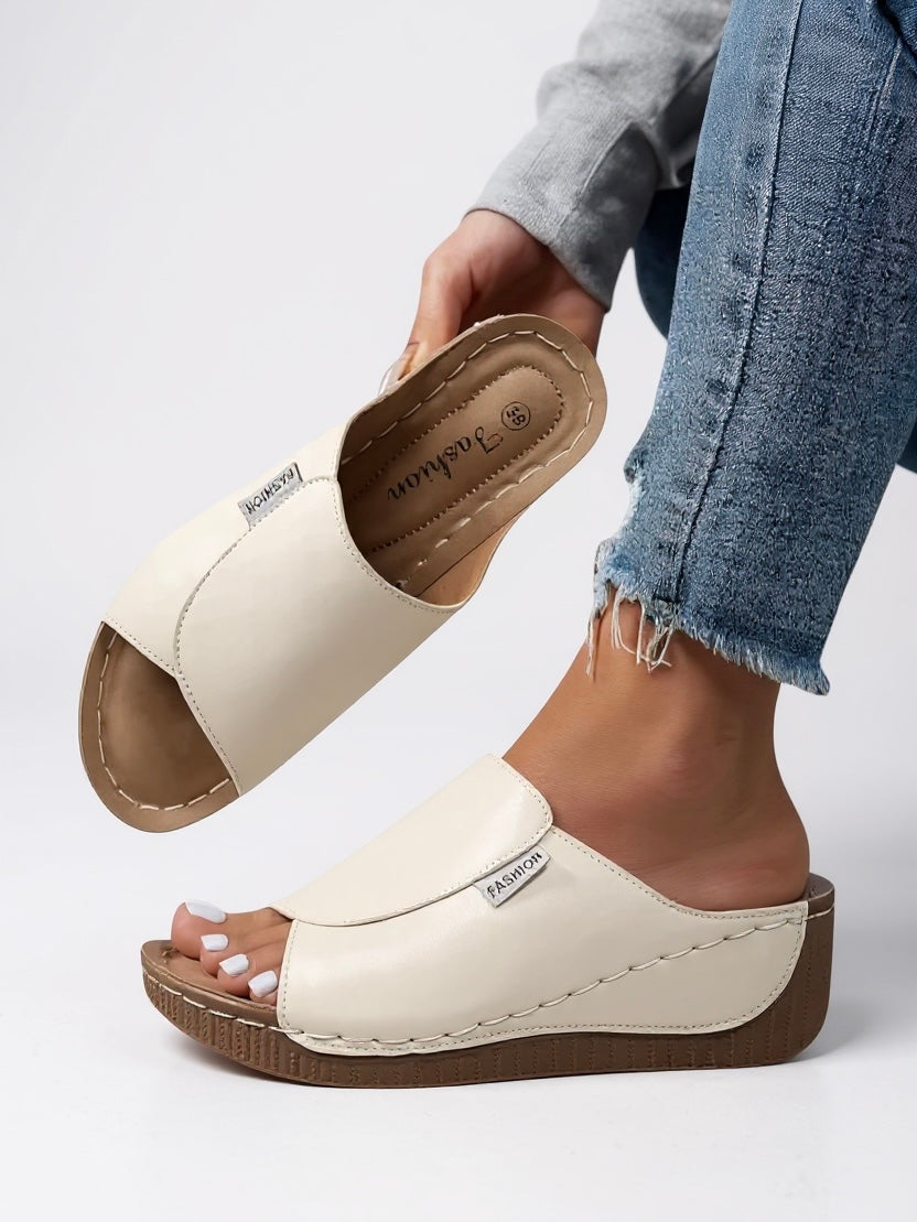 Heather | Women's Platform Cushioned Slides