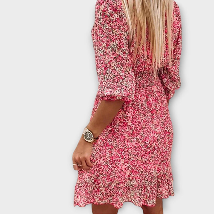 Linda™ | Floral Puff Sleeve Dress for Women