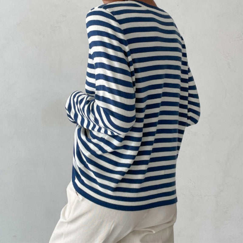 Dana™ | Elegant Striped Summer T-Shirt