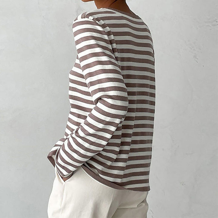 Dana™ | Elegant Striped Summer T-Shirt