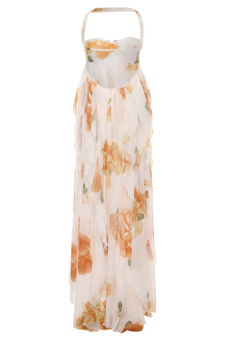 Gwen™ | Elegant Halter Maxi Dress