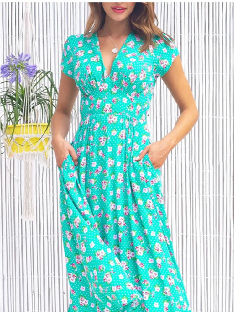 Veronica™ | Button-Front Midi Dress