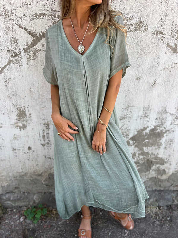 Amy™ | Loose V-neck Dress